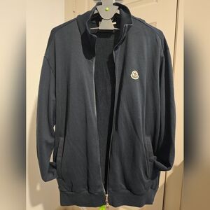 Authentic Moncler Men's Full Zip Maglione Cardigan Navy Blue Size XXXL
